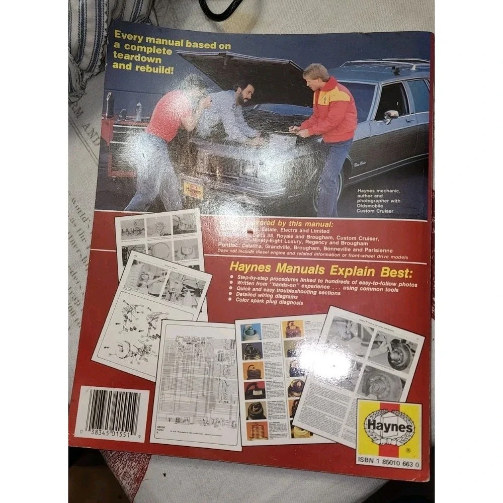 HAYNES 1551 BUICK OLDSMOBILE PONTIAC FULL-SIZE 1970 THRU 1990 REPAIR MANUAL NEW